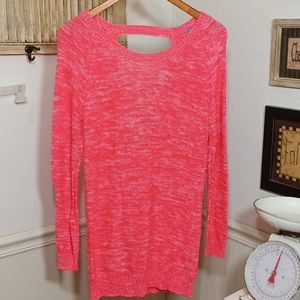 🟢Charlotte Russe Vibrant Pink Crew Neck Sweater